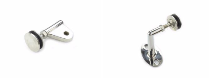 stainless steel glass door canopy fittings 